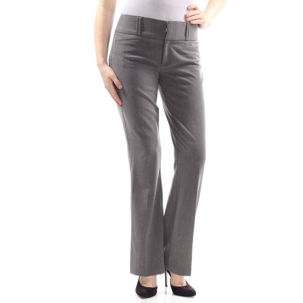 NWT XOXO Womens Boot Cut Pants Gray Mid-rise Wear To Work Juniors 9